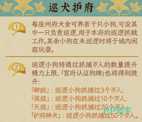 官府犬舍开启条件和投食槽转入犬舍训练说明图