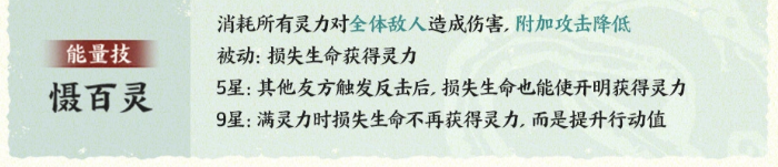 指间山海开明能量技慑百灵技能说明图