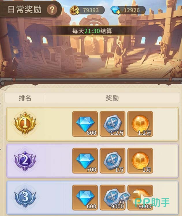 竞技场每日挑战次数与奖励说明图