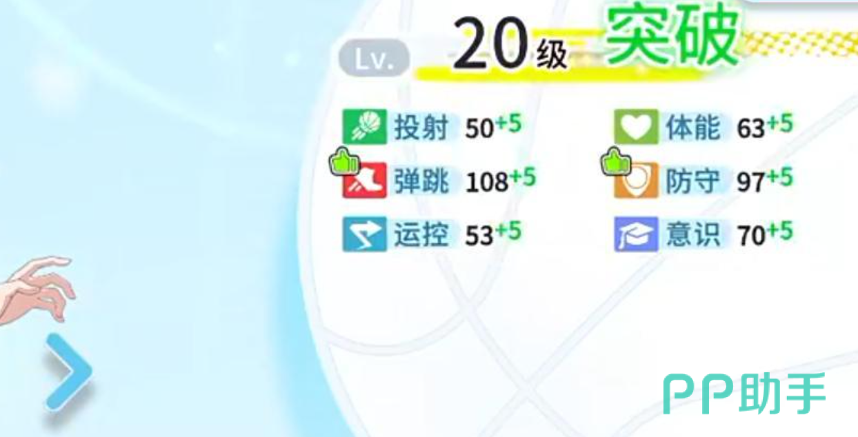 篮球少女飞跃巅峰球员等级与星级成长说明