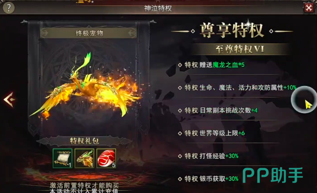 神泣纷争至尊特权六档总结展示图