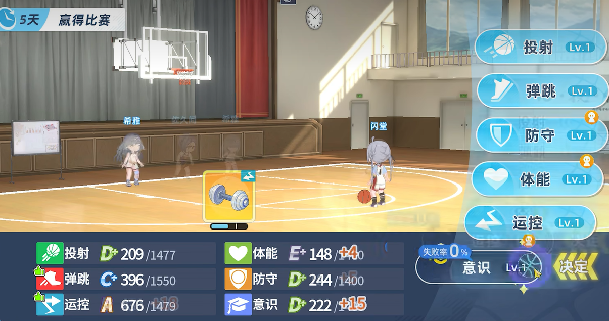 篮球少女飞跃巅峰协会科技树界面