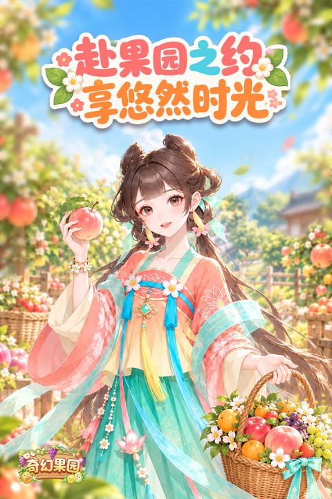 奇幻果园游戏截图-家具摆放与庄园装饰布置
