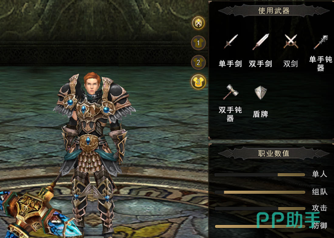 神泣纷争圣骑士武器选择示意图