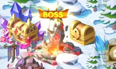 boss图标上方大树与紫色机关位置