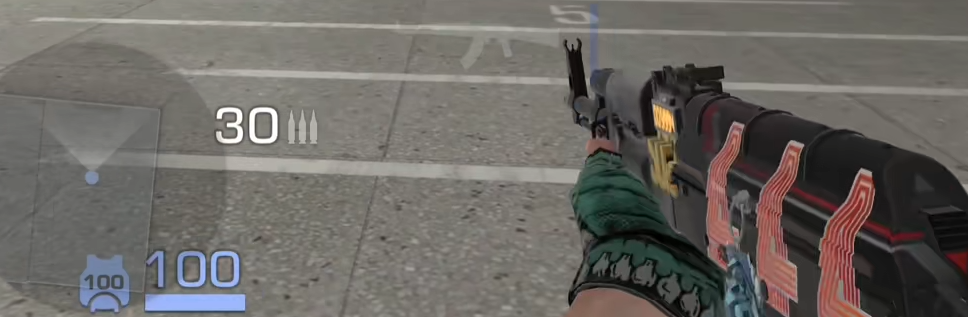 AK近距扫射弹道扩散表现
