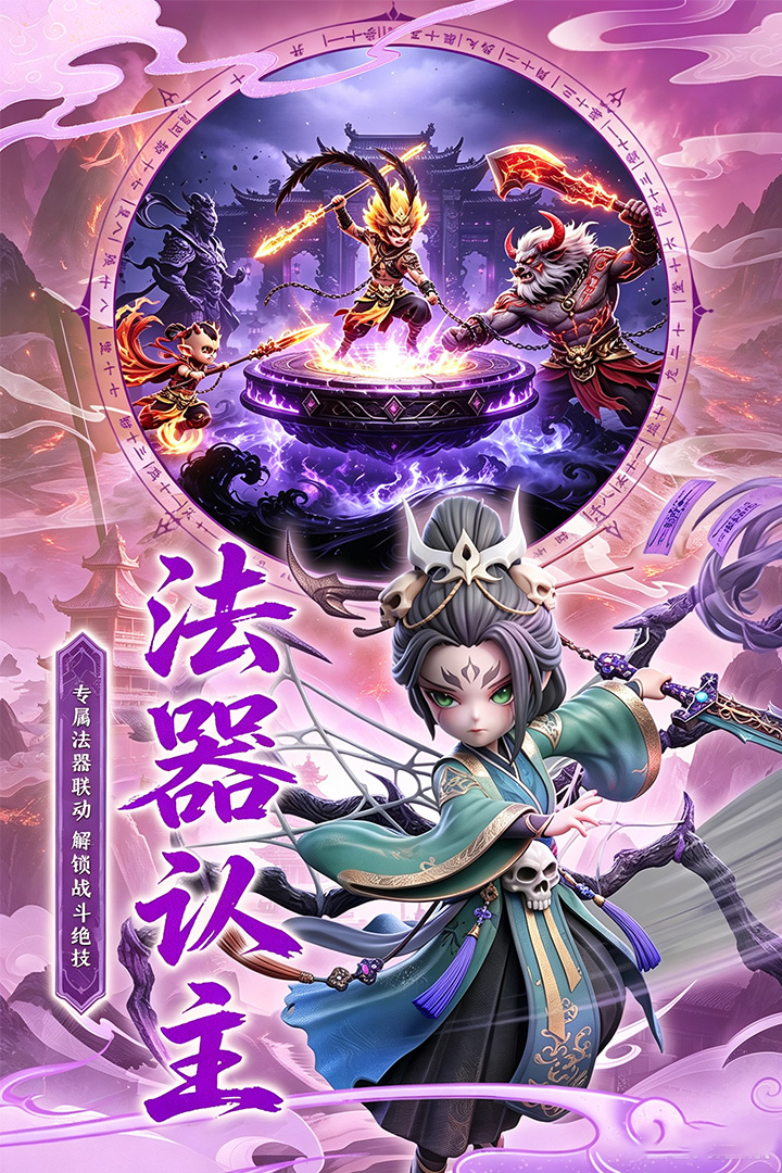 点点山海大荒修行动画场景图