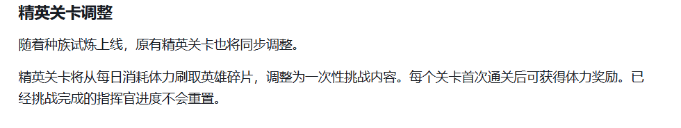 精英关卡调整说明图