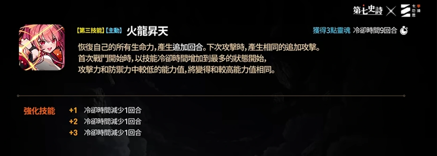 第七史诗梅铃火龙升天技能说明